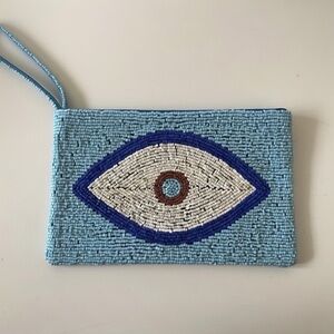 Beaded Evil Eye Clutch